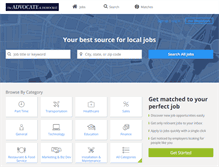 Tablet Screenshot of jobs.advocateanddemocrat.com